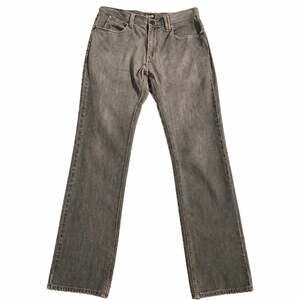 Empyre Men Jeans Size 34 Gray Straight Leg Washed Denim Skate 5 Pocket Zip Fly